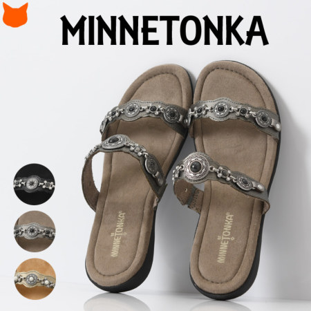 ミネトンカ Minnetonka ボカスライド Boca slide スエードレザー サンダル