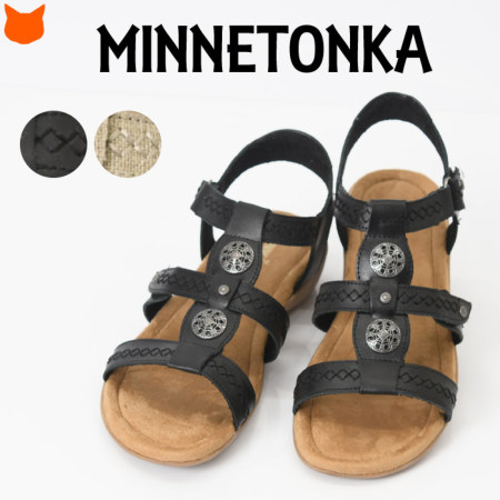 ミネトンカ Minnetonka SONYA ストラップ スエードレザー サンダル