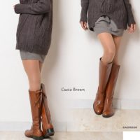 高級カーフで作ったイタリア製ロングブーツ