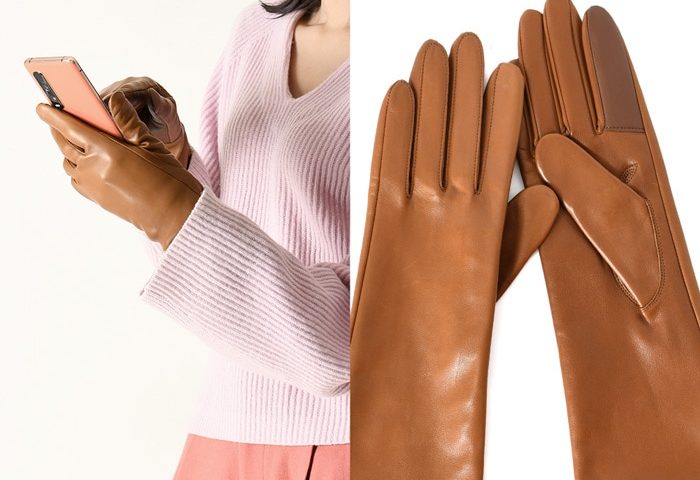クロダスマホ手袋モデル画像
