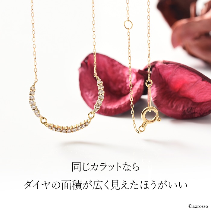 日本製ジュエリーブランドCotalatte（コタラッテ）のラインダイヤモンドネックレス