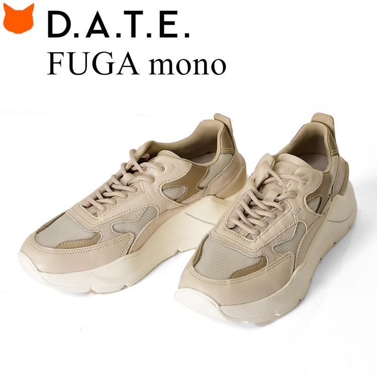 レディース ダッドスニーカー ワントーン D.A.T.E. FUGA MONO IVORY