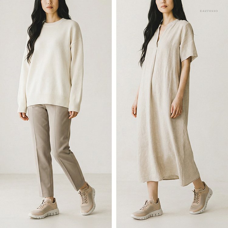 モデル画像 ベージュ