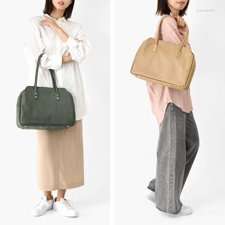 モデル画像 グリーン ベージュ