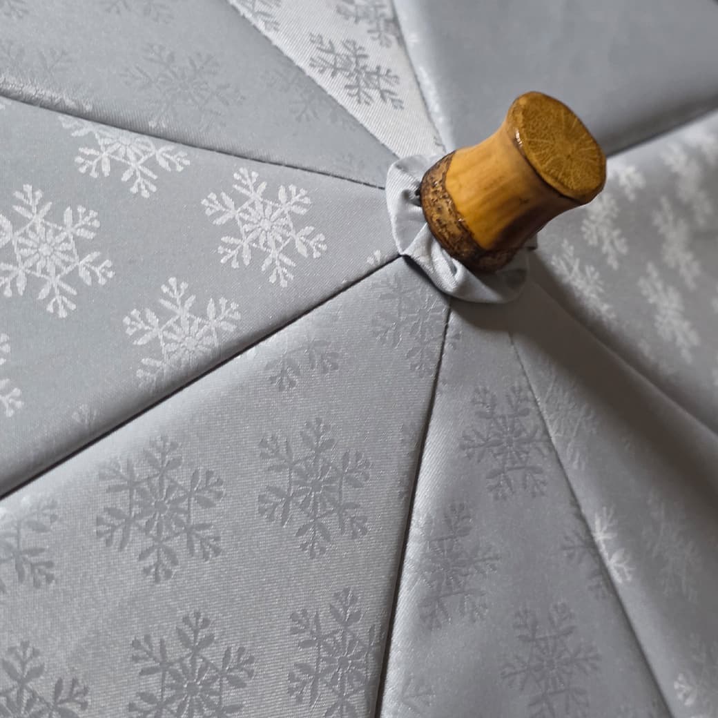 白銀の雪華文様