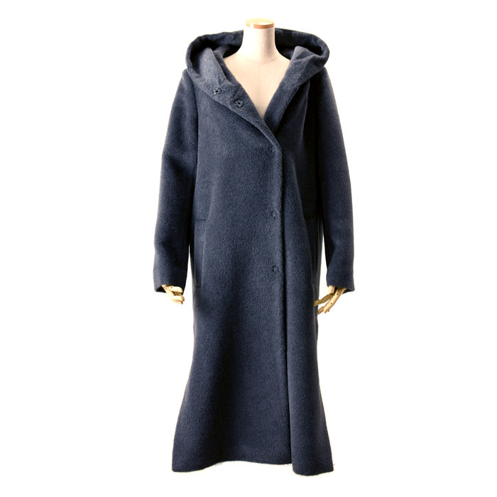 MAISON LENER アルパカロング丈コート グレー