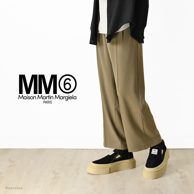 MM6 Maison Margiela(エムエムシックス メゾン マルジェラ)のスエード×ボリュームソールがおしゃれなプラットフォームスリッポン「S59WR0087P5246」