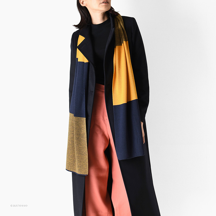 モデル画像 オフィシエネイビー×イエロー