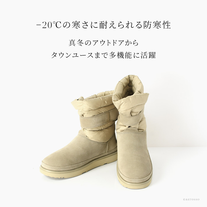 26cm-28cm｜UGG アグ ショートブーツ 晴雨兼用 防水 スノーブーツ メンズ スノーシューズ 靴 ブラック ベージュ CLASSIC  PULL-ON WEATHER 靴 正規品