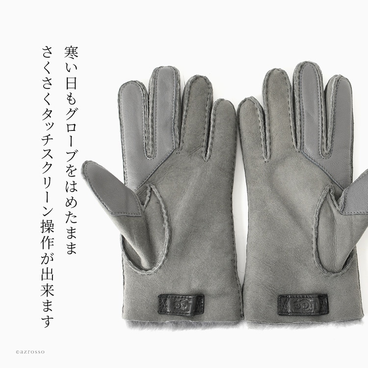 手袋 Contrast Sheepskin Tech Glove 18712 正規品 アグ UGGの通販