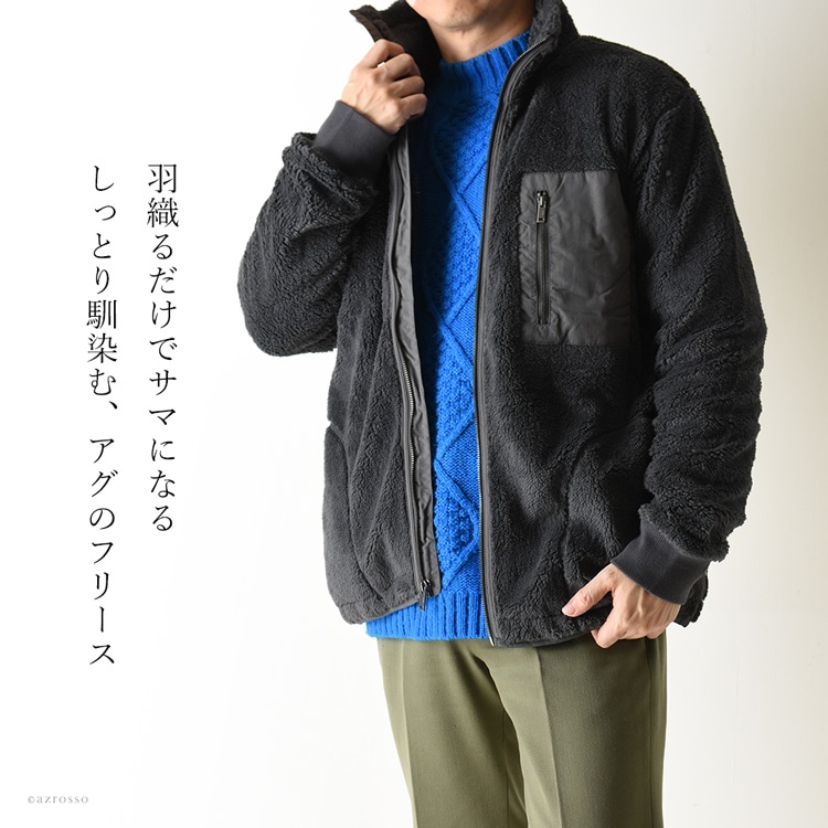 UGG（アグ）のシェルパフリースジャケット UGG Lucas Sherpa Zip-Up