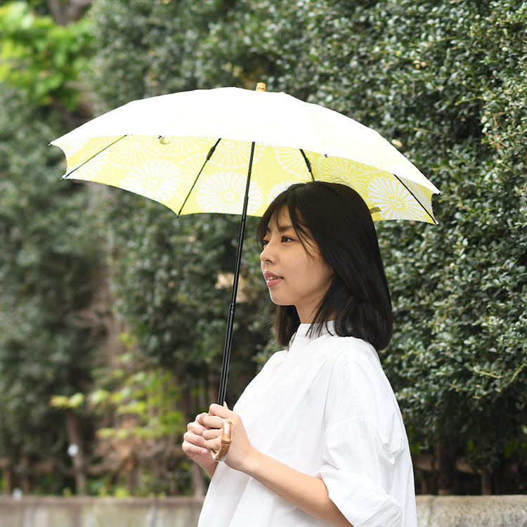 母の日プレゼントおすすめ日傘：ワカオのゆかた日傘（長傘）
