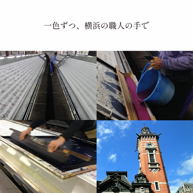 実際の手捺染工程
