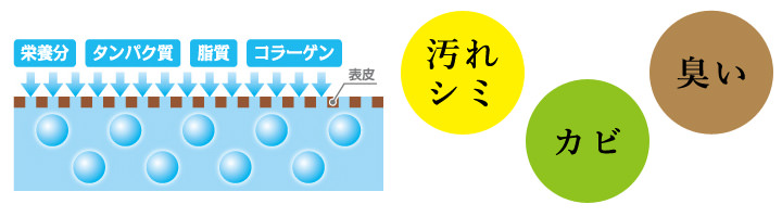 弊社自社洗剤で洗った場合のイメージ画像