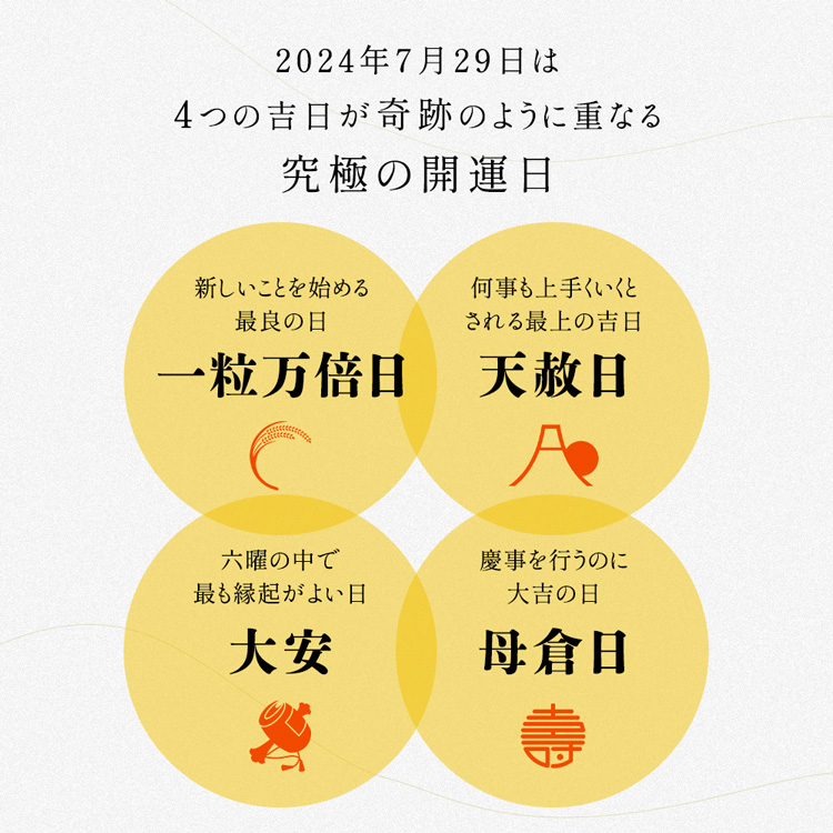 2024年3月15日は3つの吉日「一粒万倍日」「天赦日」「寅の日」が奇跡のように重なる究極の開運日