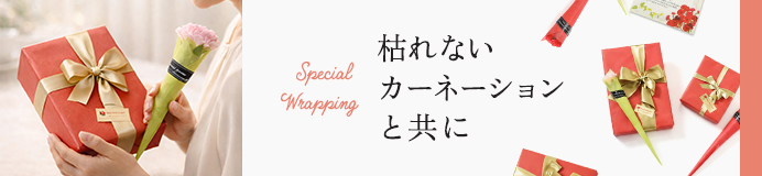 Special Wrapping 枯れないカーネーションと共に