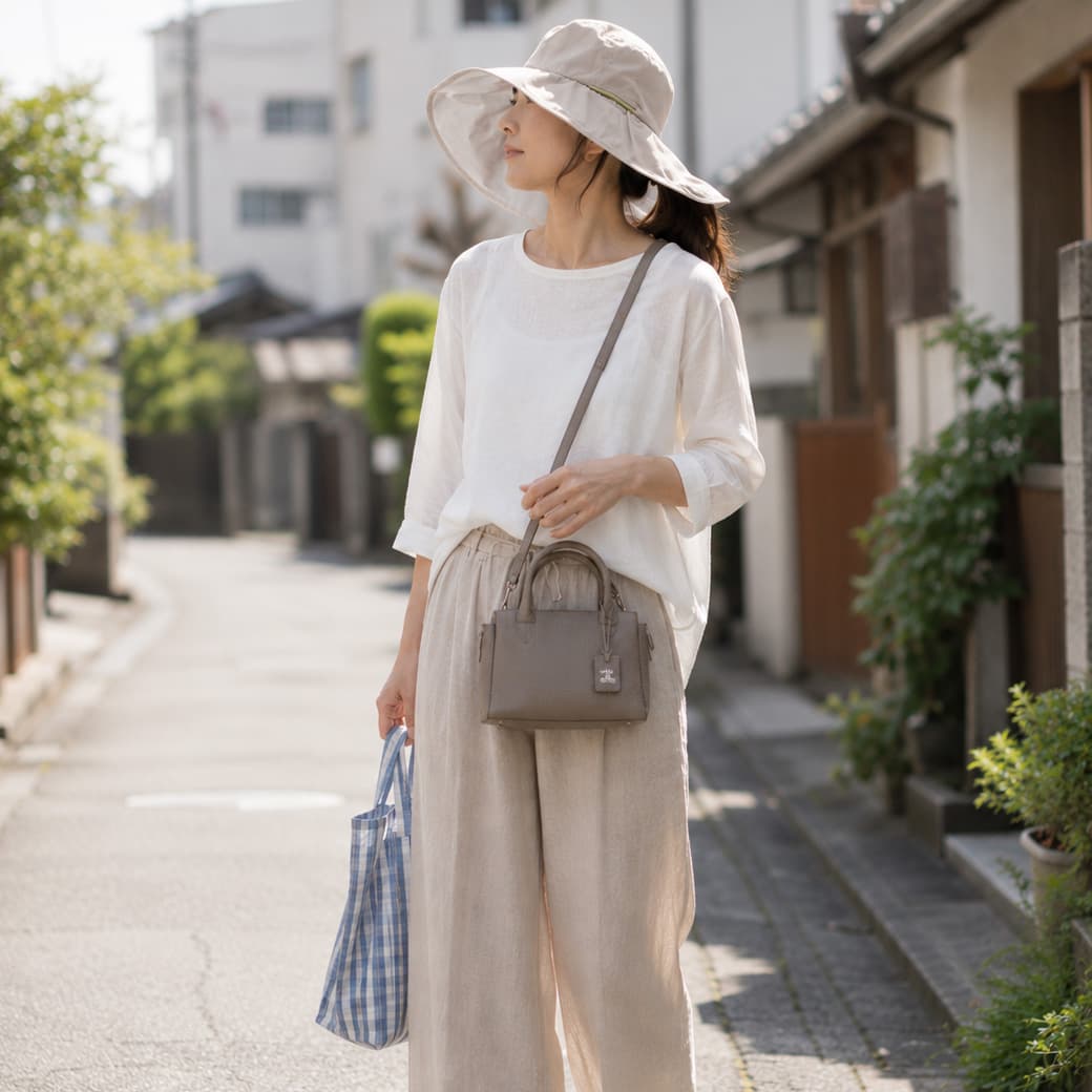 涼を象徴する日差し対策シーン