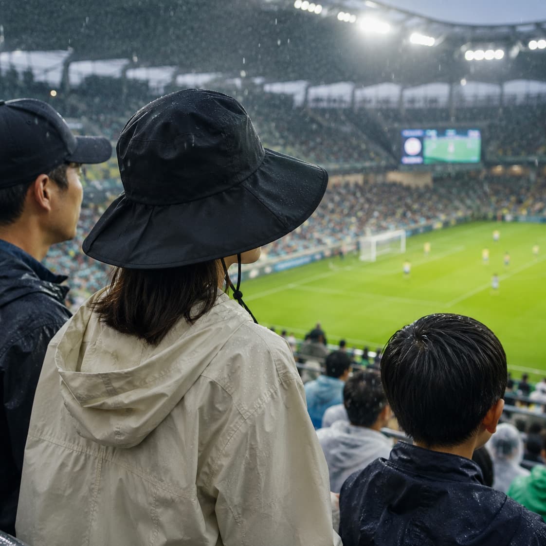 スポーツ観戦や屋外イベントに使いやすい撥水帽子